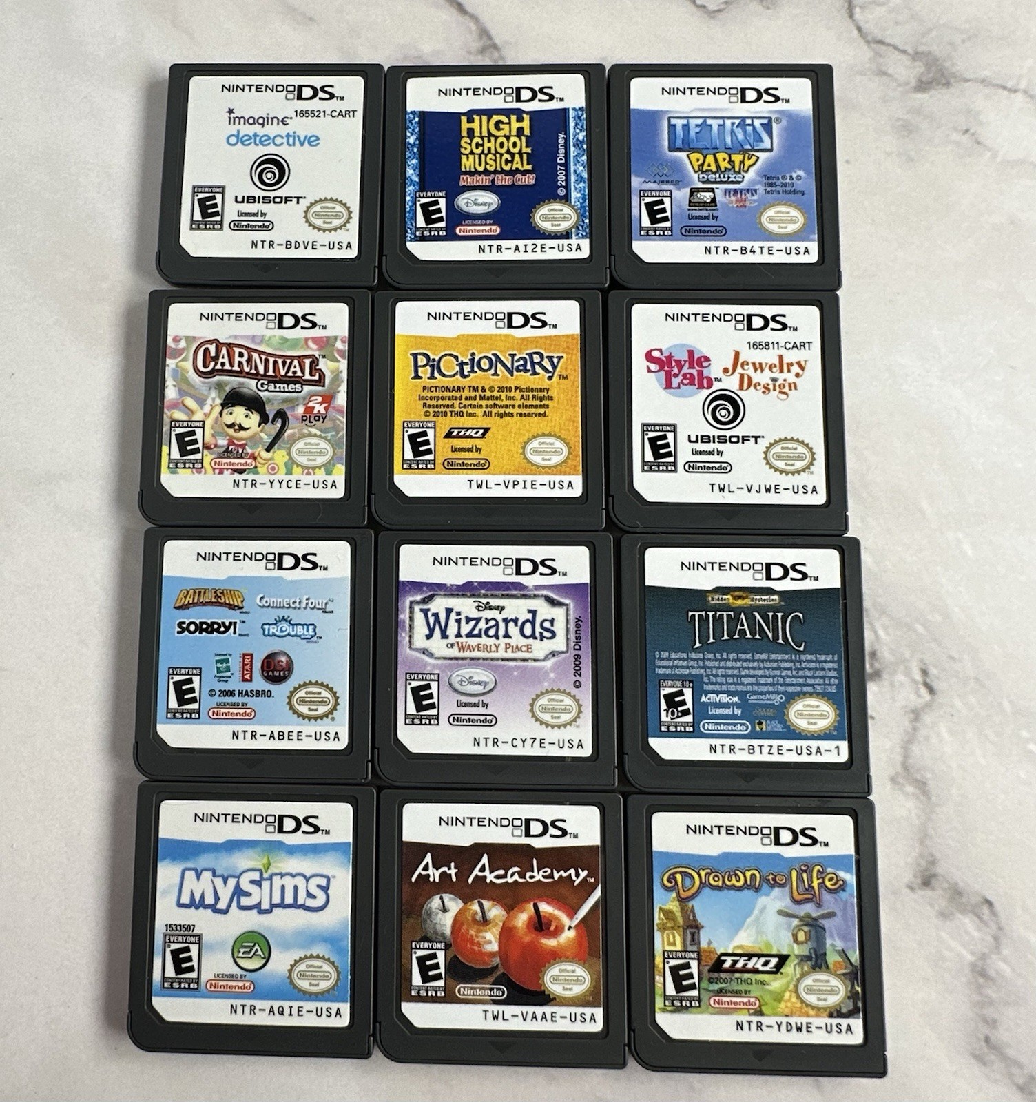 Nintendo DS Lite Console W/12 Games & Charger (Tested/READ DESCRIPTION) – Pink