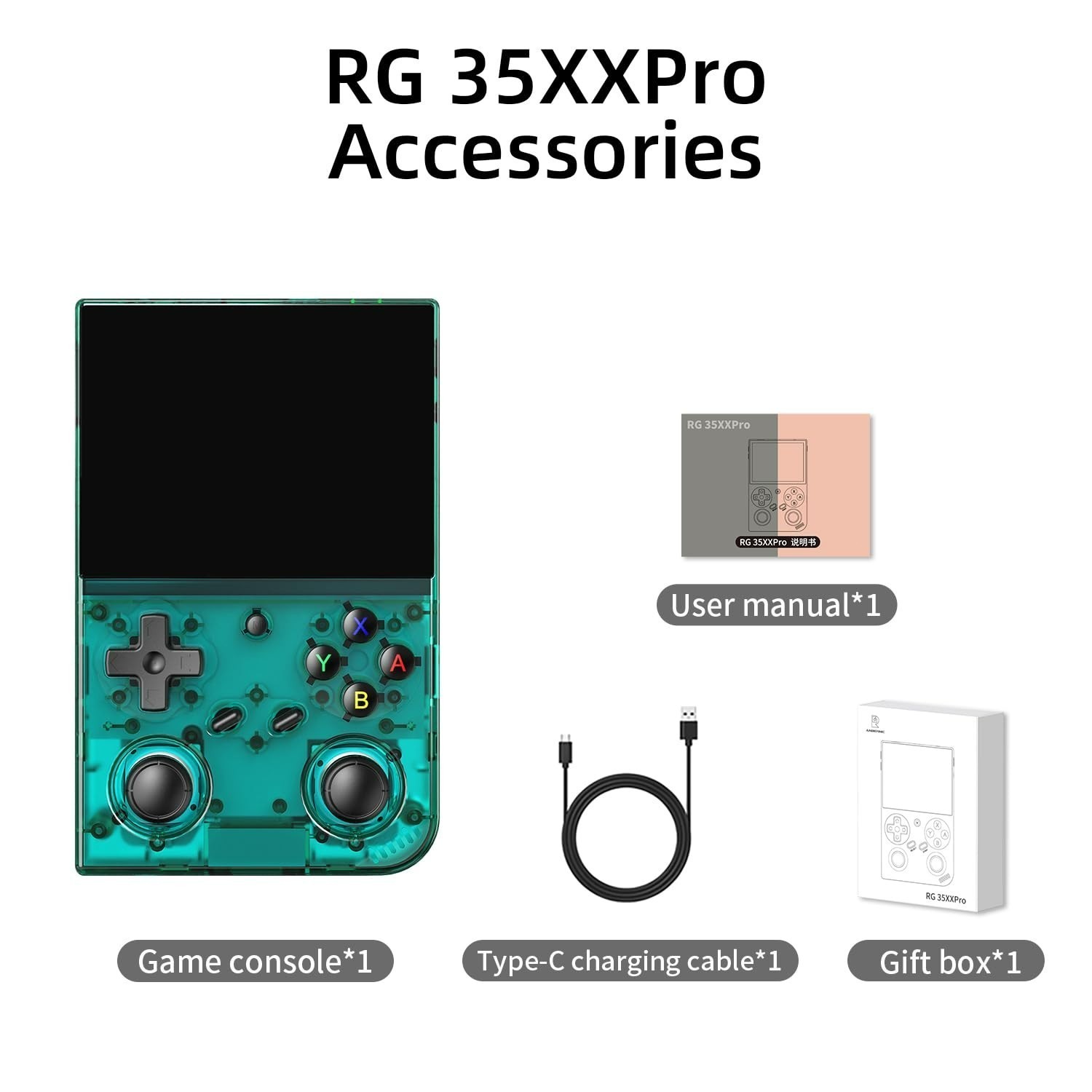 Retro RG35XX Pro 3.5″ Handheld Game Console IPS, HDMI, WiFi, 64G+4353 Games