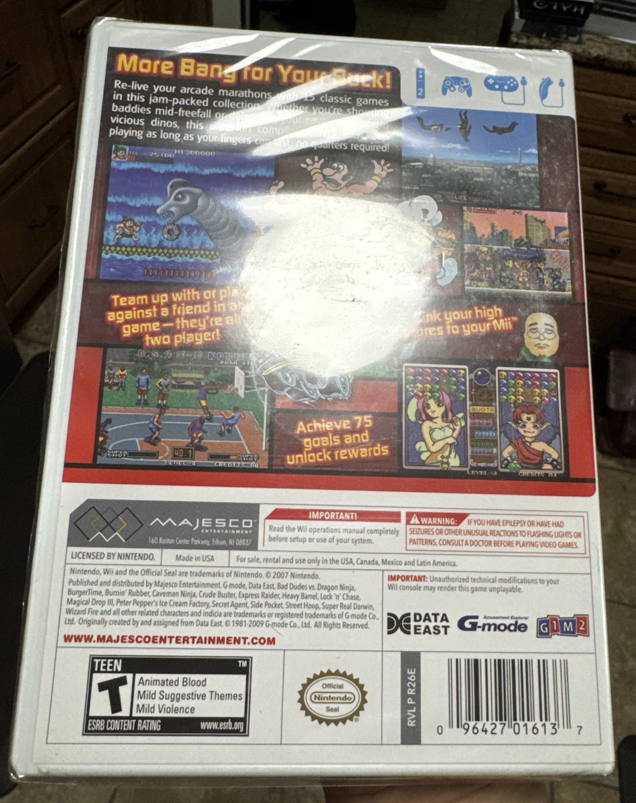 Data East Arcade Classics (Nintendo Wii, 2010) New/Sealed