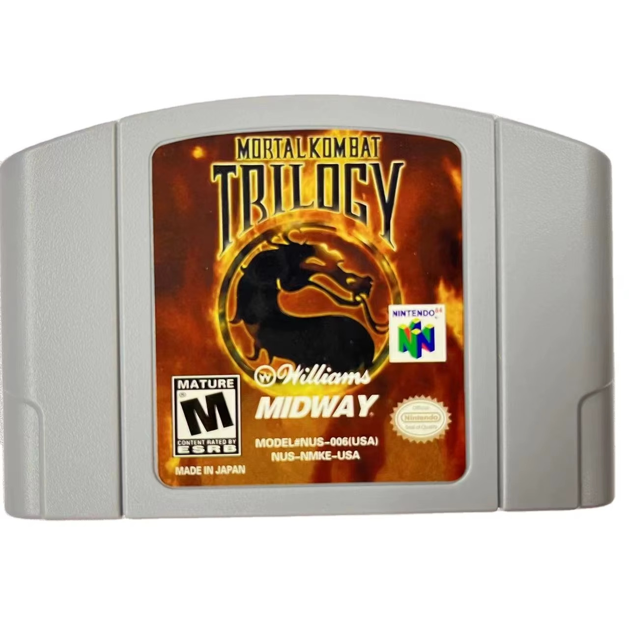 Mortal Kombat (Trilogy Edition) (Nintendo 64, 1996) Cart Only