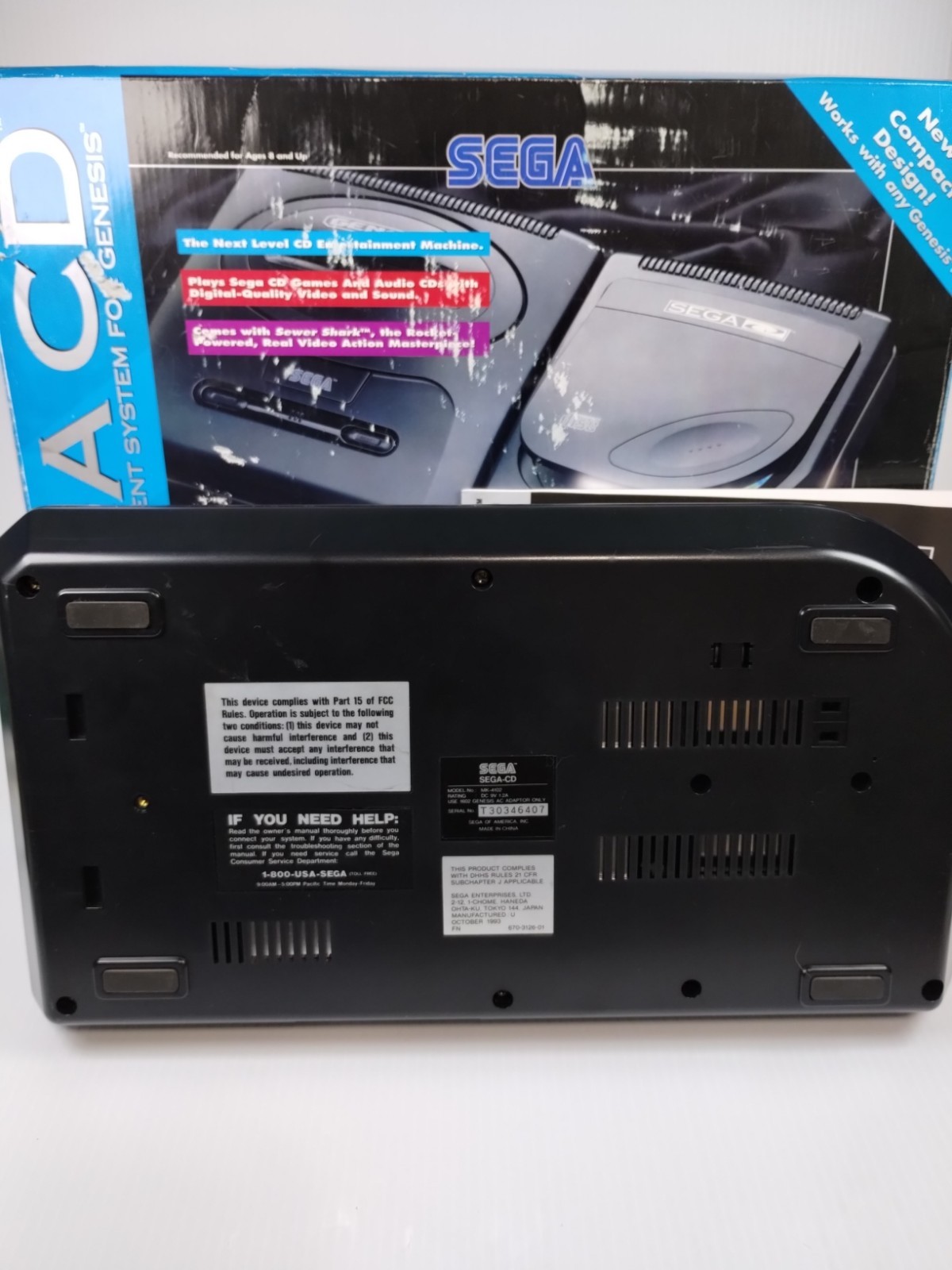 Sega CD Video Game System Console Fully CIB Tested Works