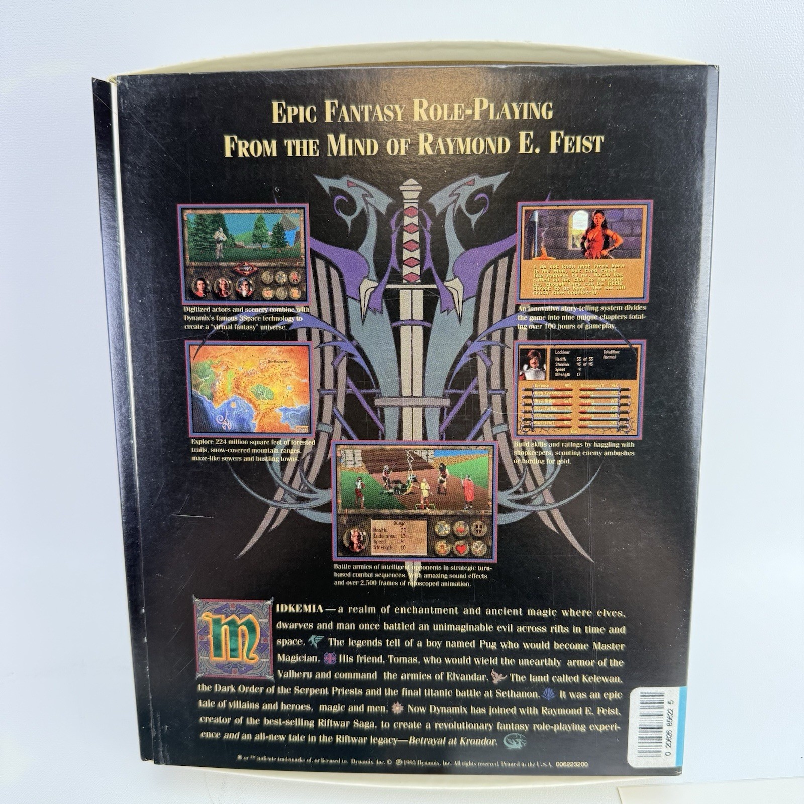 Betrayal at Krondor PC 3.5″ Disk 1993 RPG Adventure Dynamix Game. Fully Complete