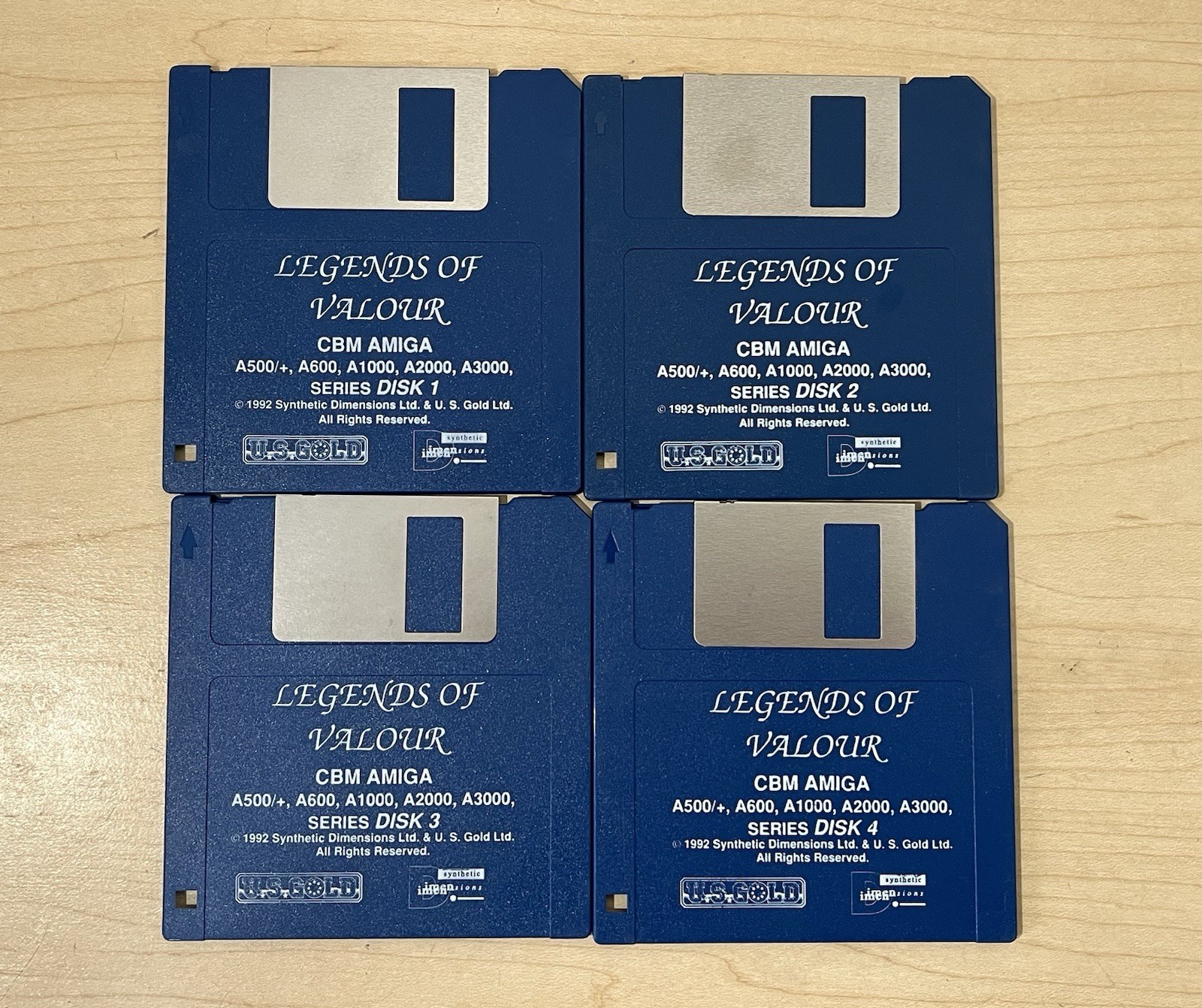 Legends Of Valour Volume 1 The Dawning Commodore Amiga Game Discs Manuals 1992
