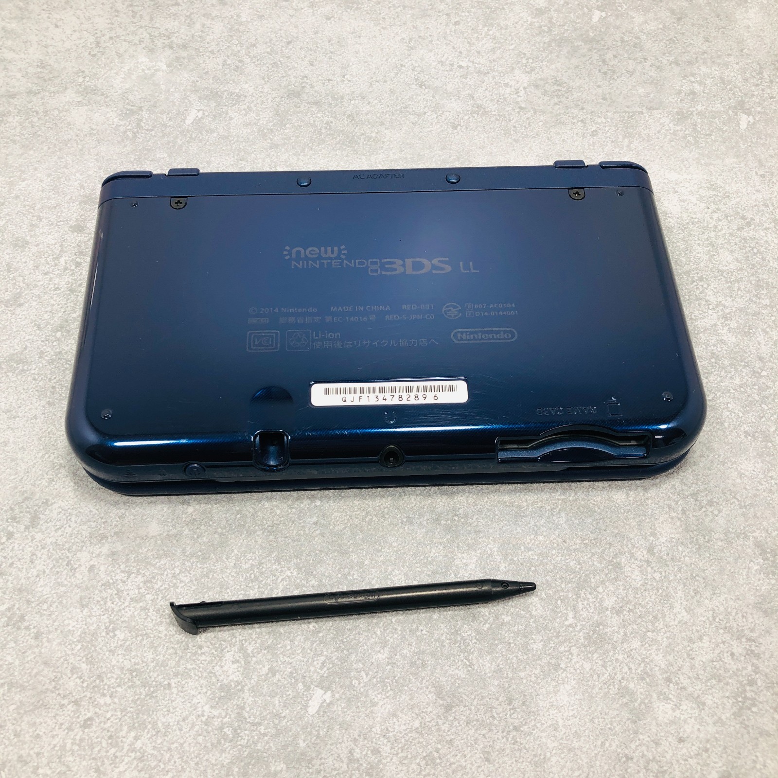 [EX+5] New Nintendo 3DS LL XL Metallic Blue Japan Tested NTSC-J 26-06-108