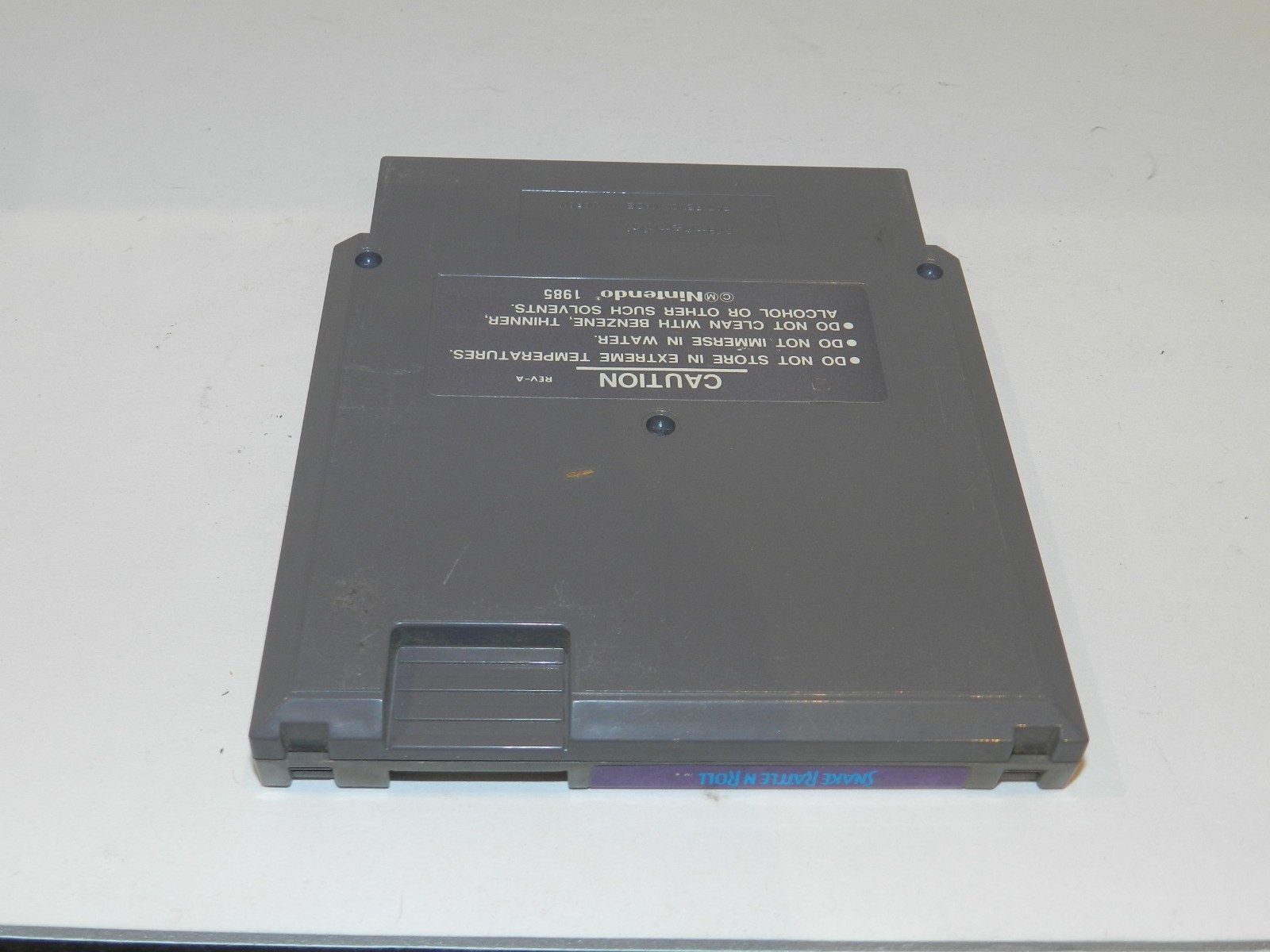 Snake Rattle ‘n’ Roll Nintendo NES Game Cart Tested
