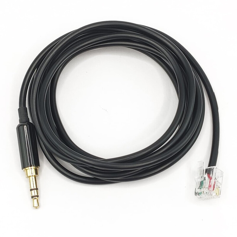 For Fanatec Handbrake 3.5mm jack to RJ12 Cable Connect Clubsport Wheel Base