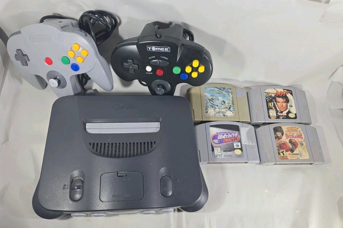 Nintendo 64 N64 Console Bundle with Expansion Pak OEM Controller & Games