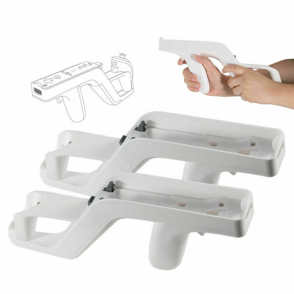 2PCS Zapper Gun for Nintendo Wii Remote Wiimote Controller New
