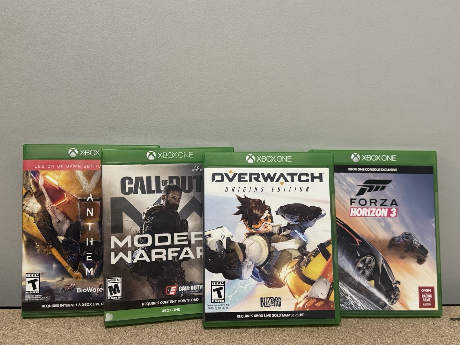 Xbox One Game Lot: Overwatch Origins /Call Of Duty/Forza/Anthem Widowmaker