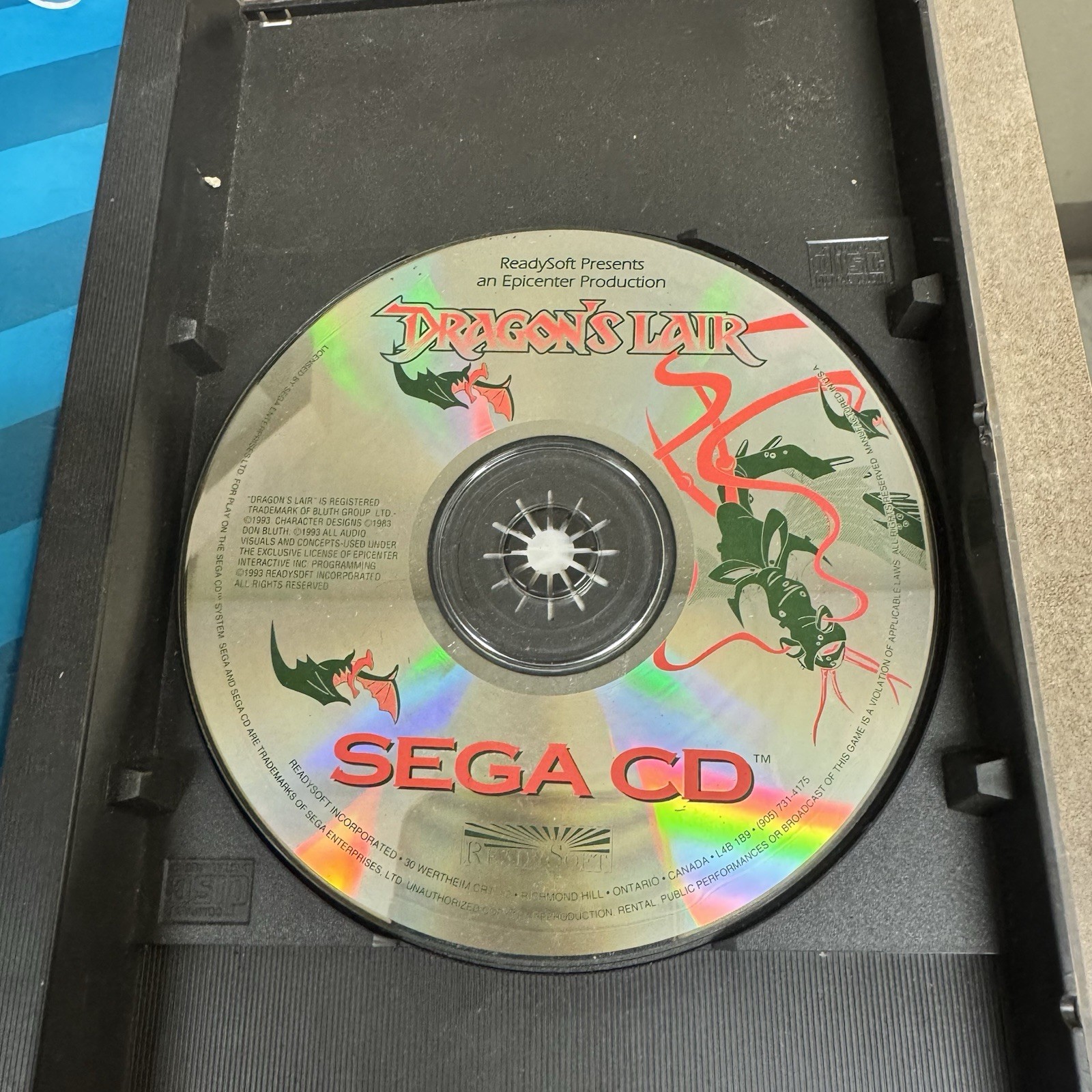Sega Genesis Model 1 & Sega CD Model 2 Console Bundle Tested Dragons Lair Bundle