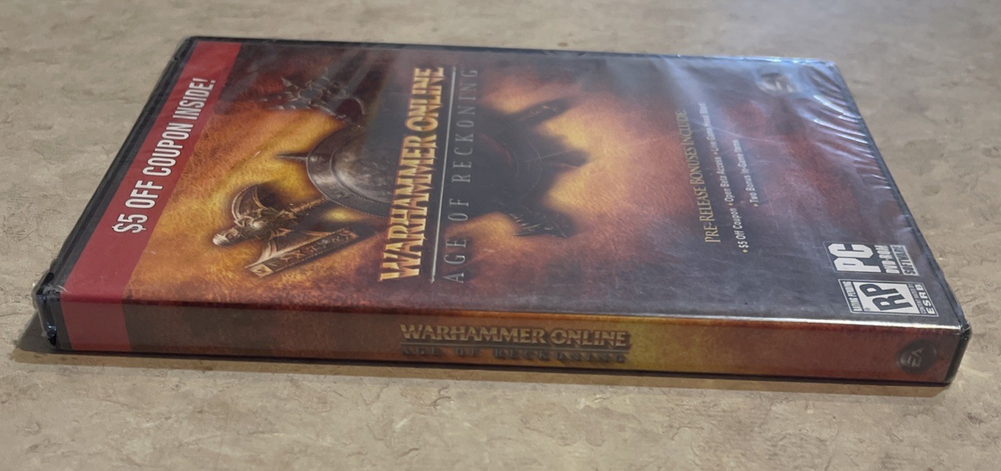 Warhammer Online: Age of Reckoning Pre-Release Bonus Edition PC DVD-ROM – Sealed
