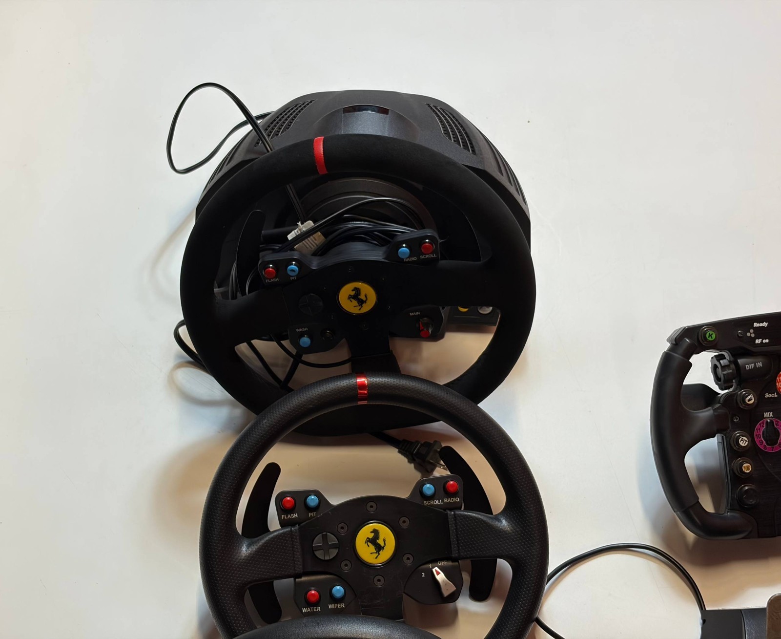 Thrustmaster TX Racing Wheel Ferrari 458 Italia Lot w/ TH8A Shifter F1 Wheel Tes