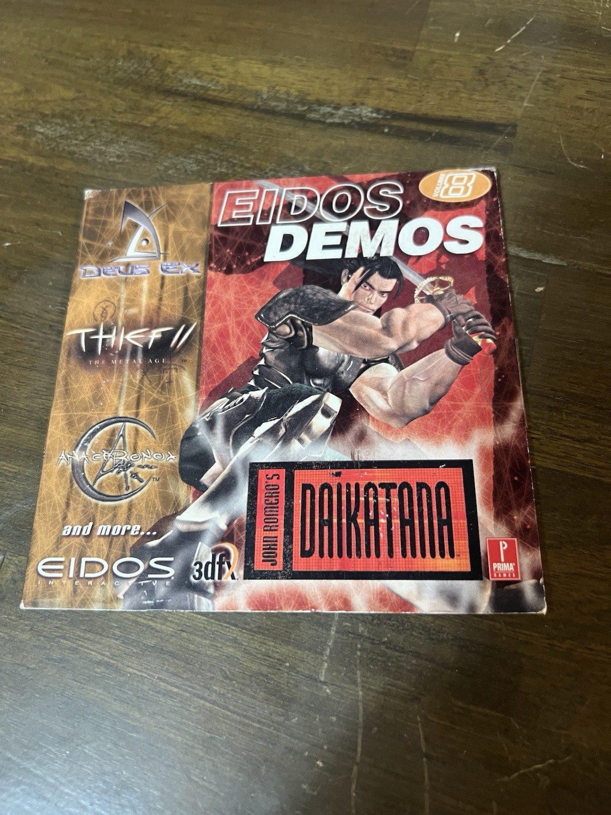 Eidos Eidos Demos Vol 18 PC Demo Disc w/ Sleeve Daikatana Thief Tomb Raider 1999