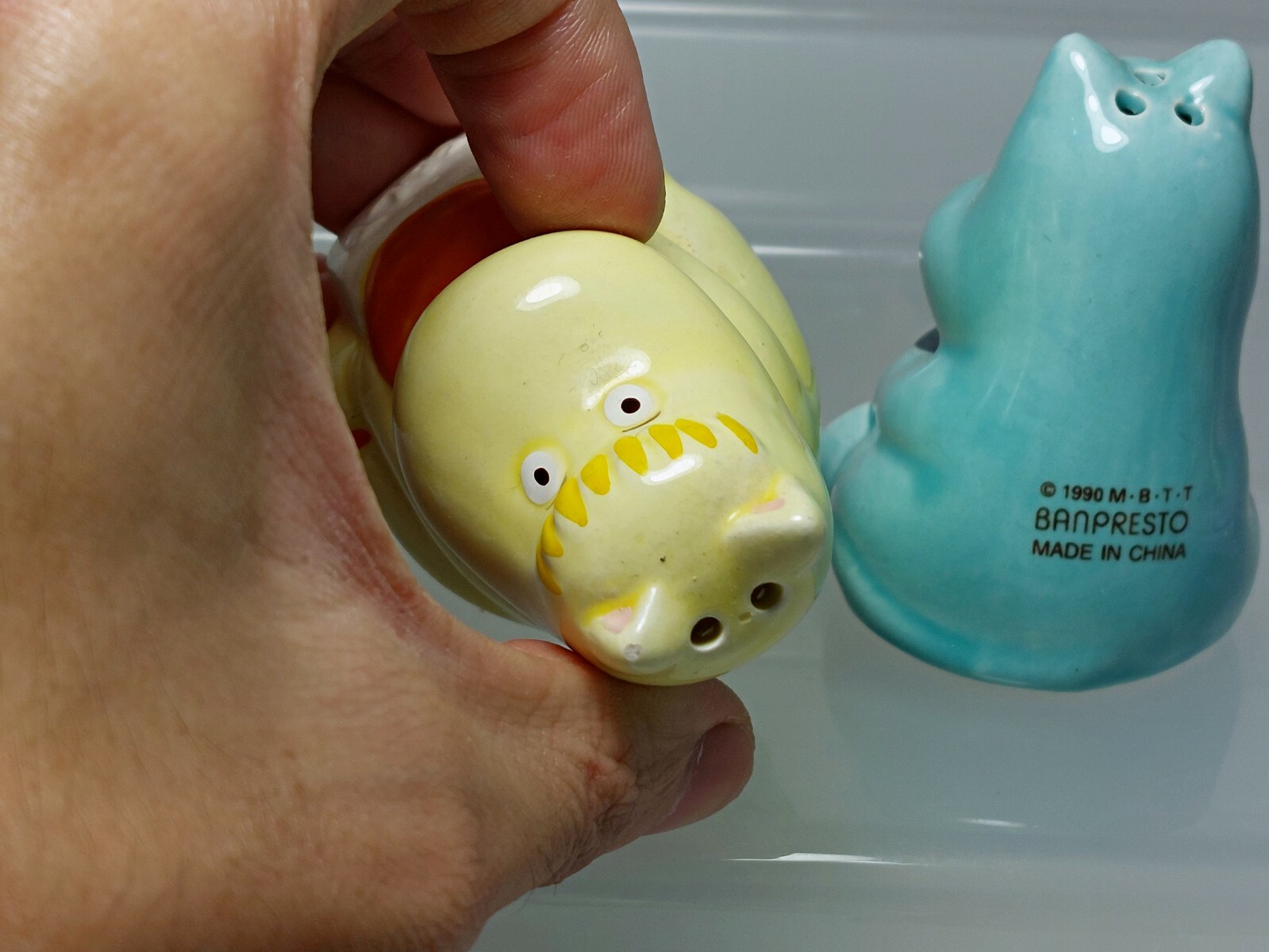 Snorkmaiden Moomin Salt and Pepper Shakers Figure Banpresto 1990 Japan 2.3-2.4in