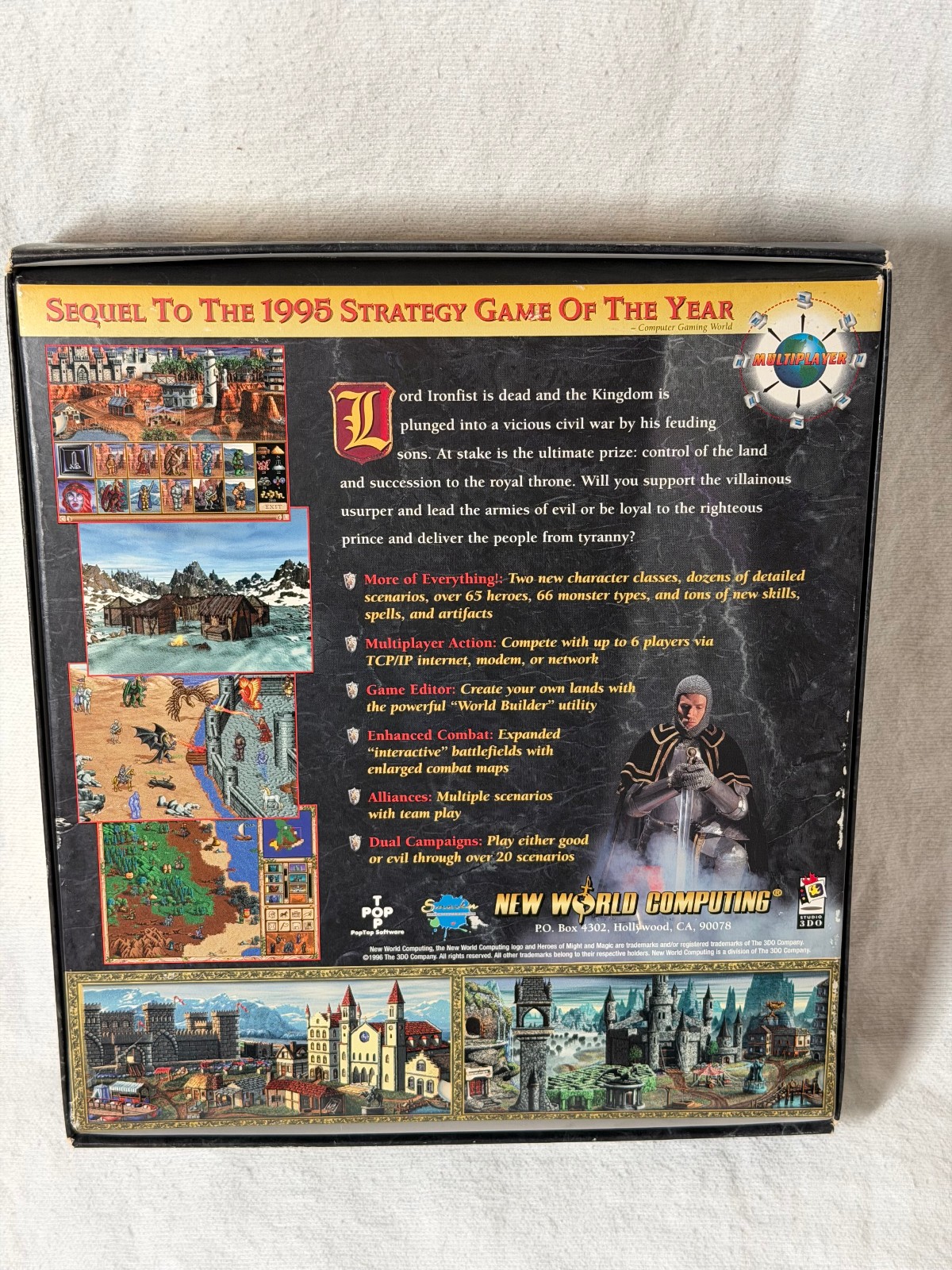 Heroes of Might and Magic II 2 — The Succession Wars — Win 95 PC CD-Rom 1996
