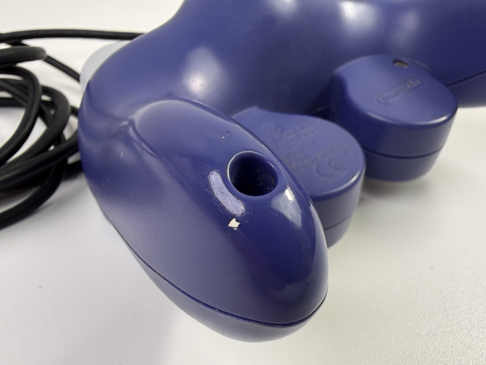 Official OEM Nintendo GameCube Controller Indigo Purple DOL-003 (Left Stick Rub)