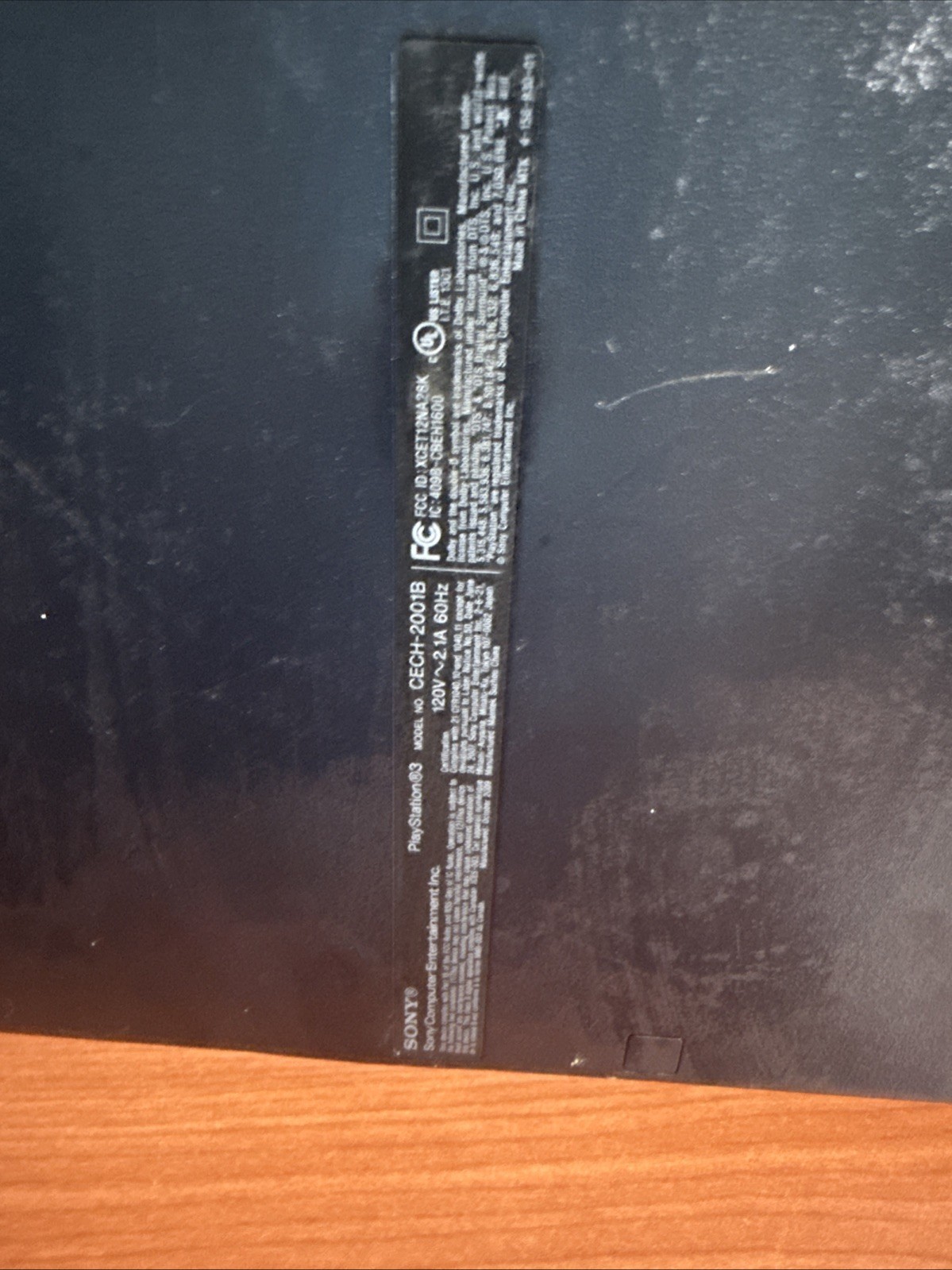 Sony PS3 Slim 250 GB Black Console Only CECH-2001B For Parts Or Repair