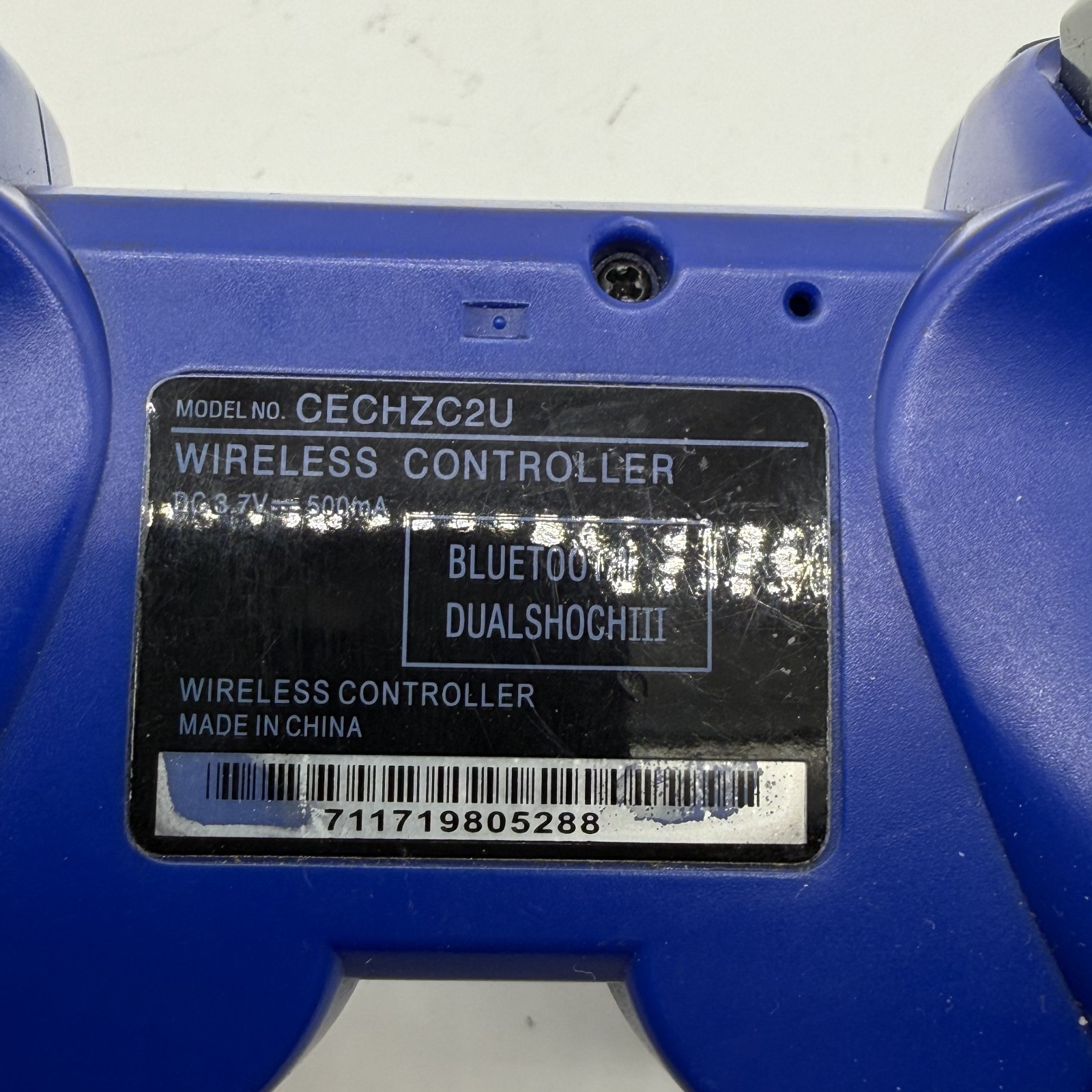 Blue PS3 Wireless Controller (Model No. CECHZC2U) Bluetooth Third Party