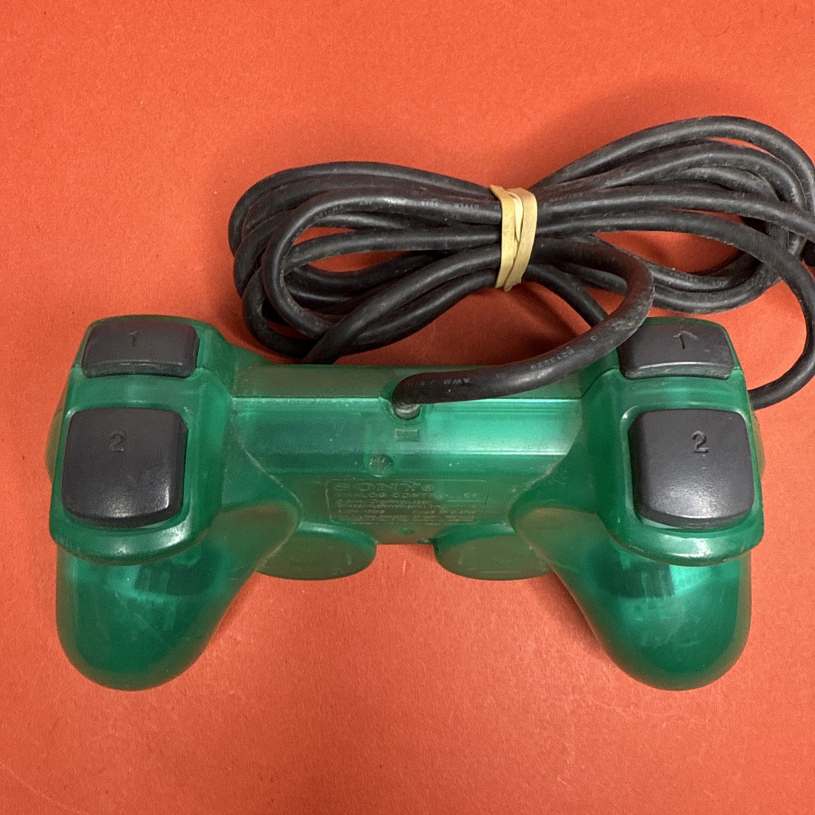 Sony PlayStation 2 PS2 Emerald Green DualShock Wired Controller OEM Authentic