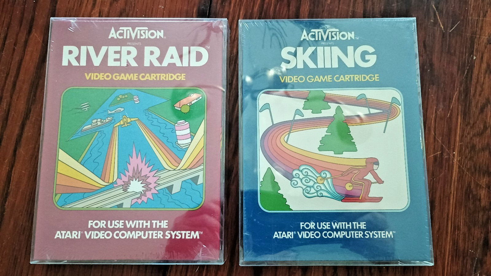 Atari 2600 River Raid & Skiing NEW & SEALED