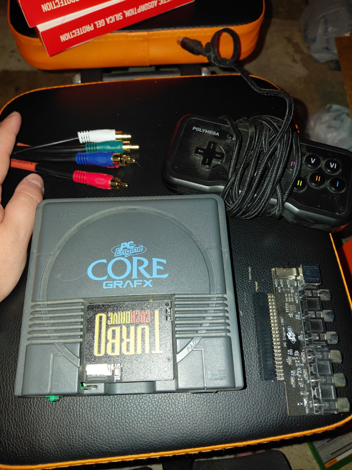 PC Engine Core Grafx Console System NEC Japan W/Turbo Everdrive And RGB Adapter
