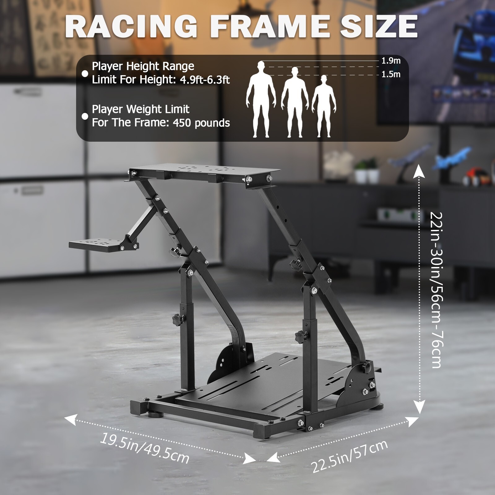 Marada Racing Steering Wheel Stand Fit Logitech G29 G920 G923 GPRO T150 T300RS
