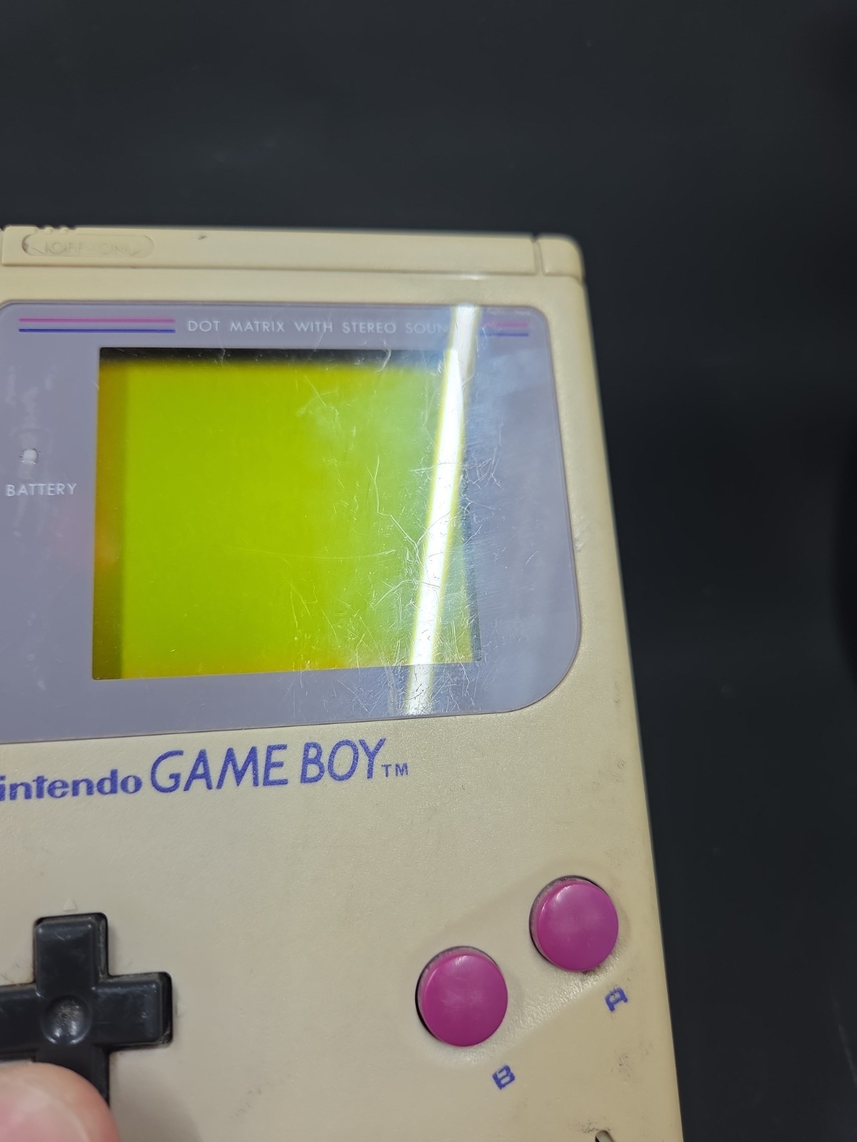 Nintendo Game Boy Launch Edition Handheld System – Gray – W/ Tetris & Game Watch