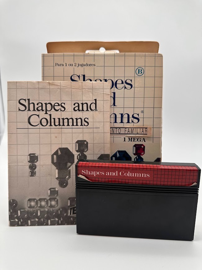 Shapes & Columns Master System Tec Toy Brazil Argentina CIB Tested cardboard box