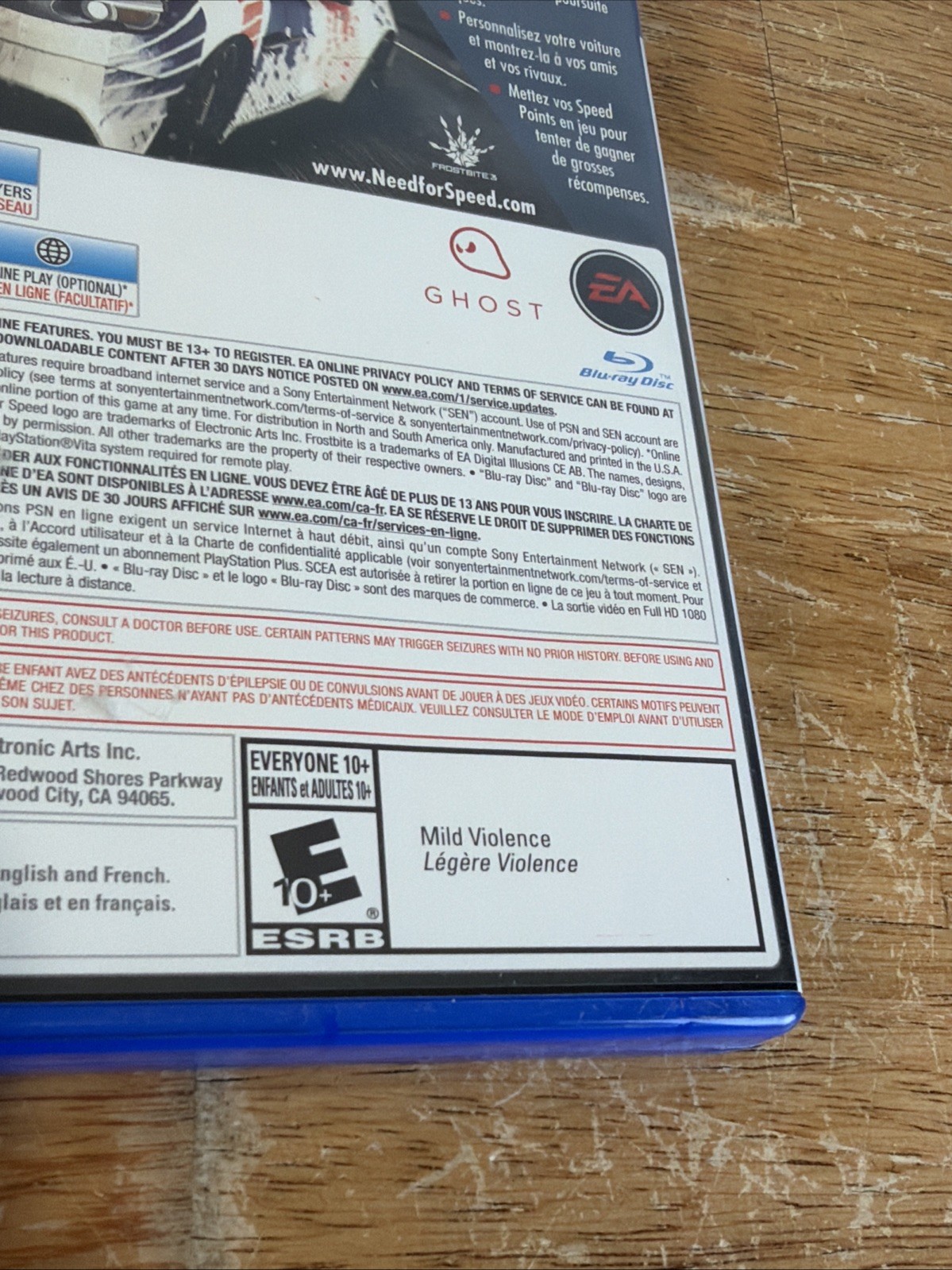 Need for Speed: Rivals Game (Sony PlayStation 4, 2014)