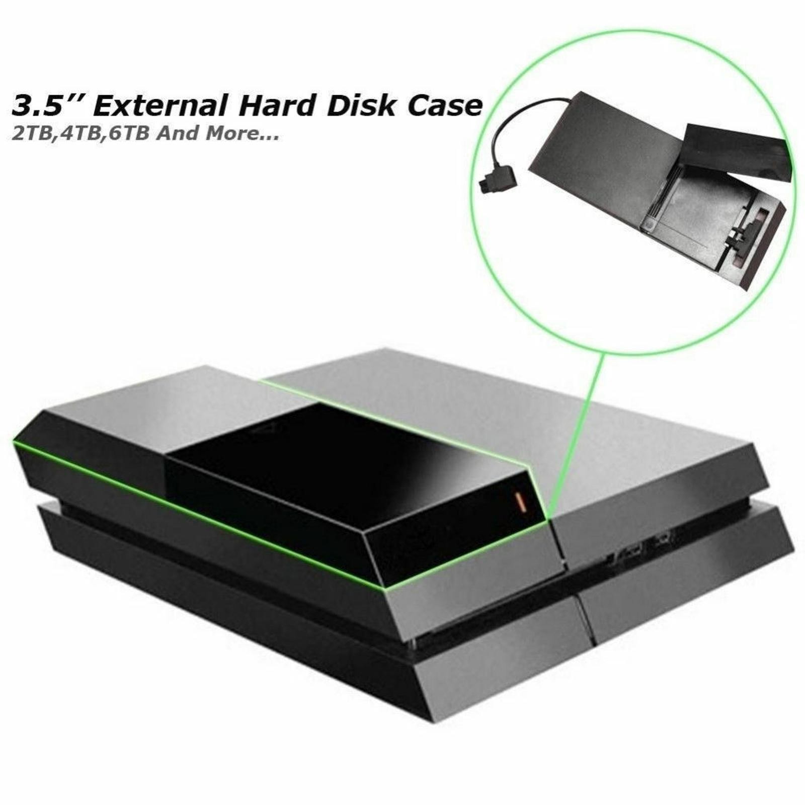 2.5in 3.5in Hard Drive External Box Expansion Case with LED Indicator For PS4