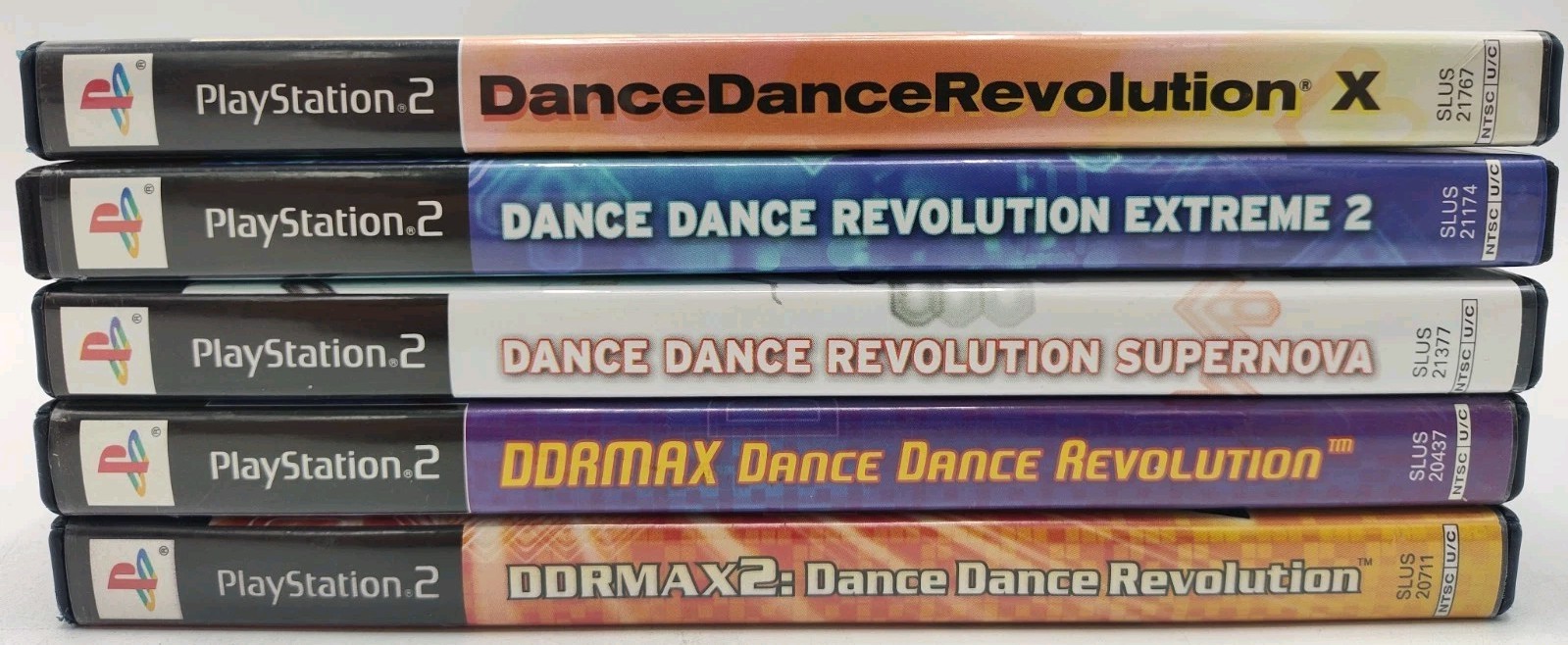 Dance Dance Revolution Mat + 5 Game Bundle For PlayStation 2 *VGC* CIB* Tested!