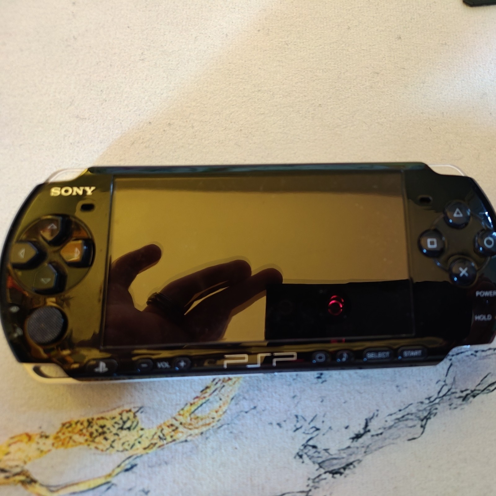 Sony PlayStation Portable PSP 3001 Black Handheld Game Console read before