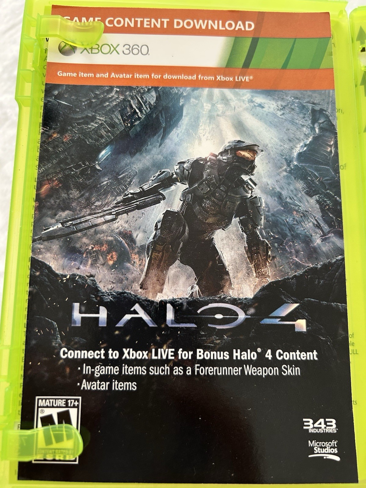 343 Industries Halo 4 Xbox XBOX 360 – Complete, Preowned
