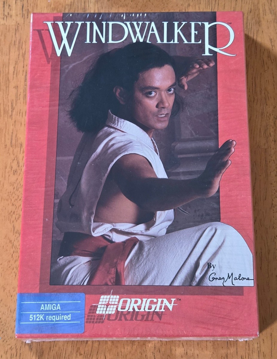 New Sealed Windwalker Moebius Commodore Amiga Big Box Game Complete CIB 1989