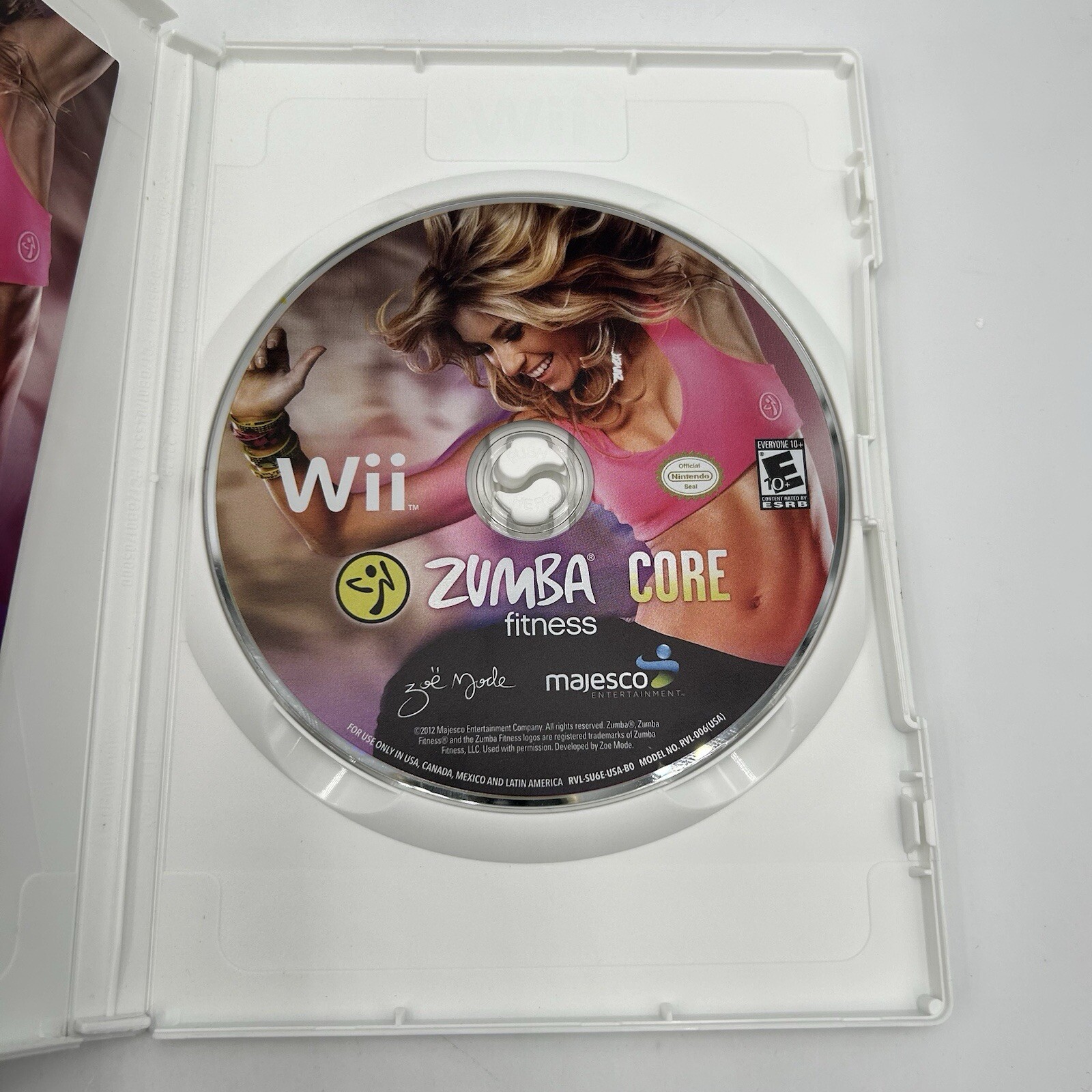 Zumba Fitness Core (Nintendo Wii, 2012) Complete W/ Manual And Fitness Belt