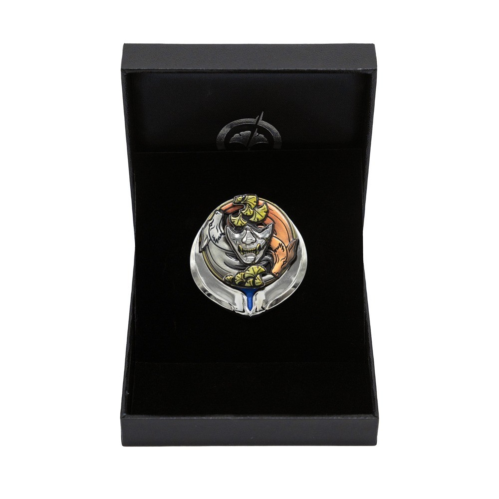 Ghost of Yōtei Legendary Onryō Platinum Trophy Pin Ghost Rewards Atsu NEW SEALED