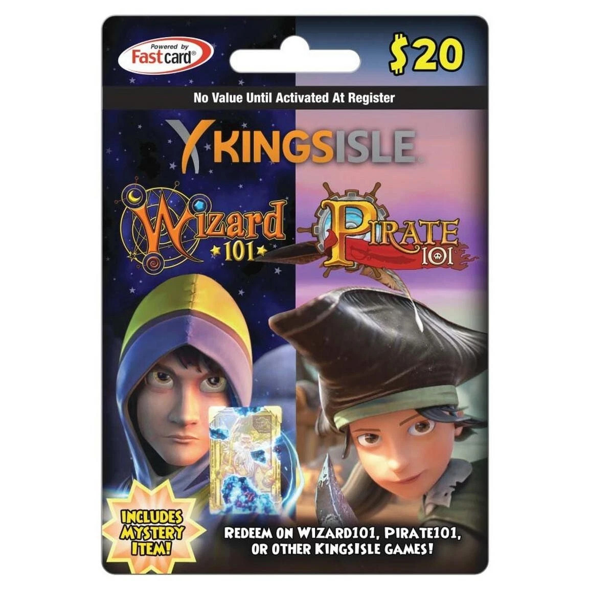 KingsIsle $20 Digital Prepaid Card Wizard101 Kroger Card / Pet Jewel Code.