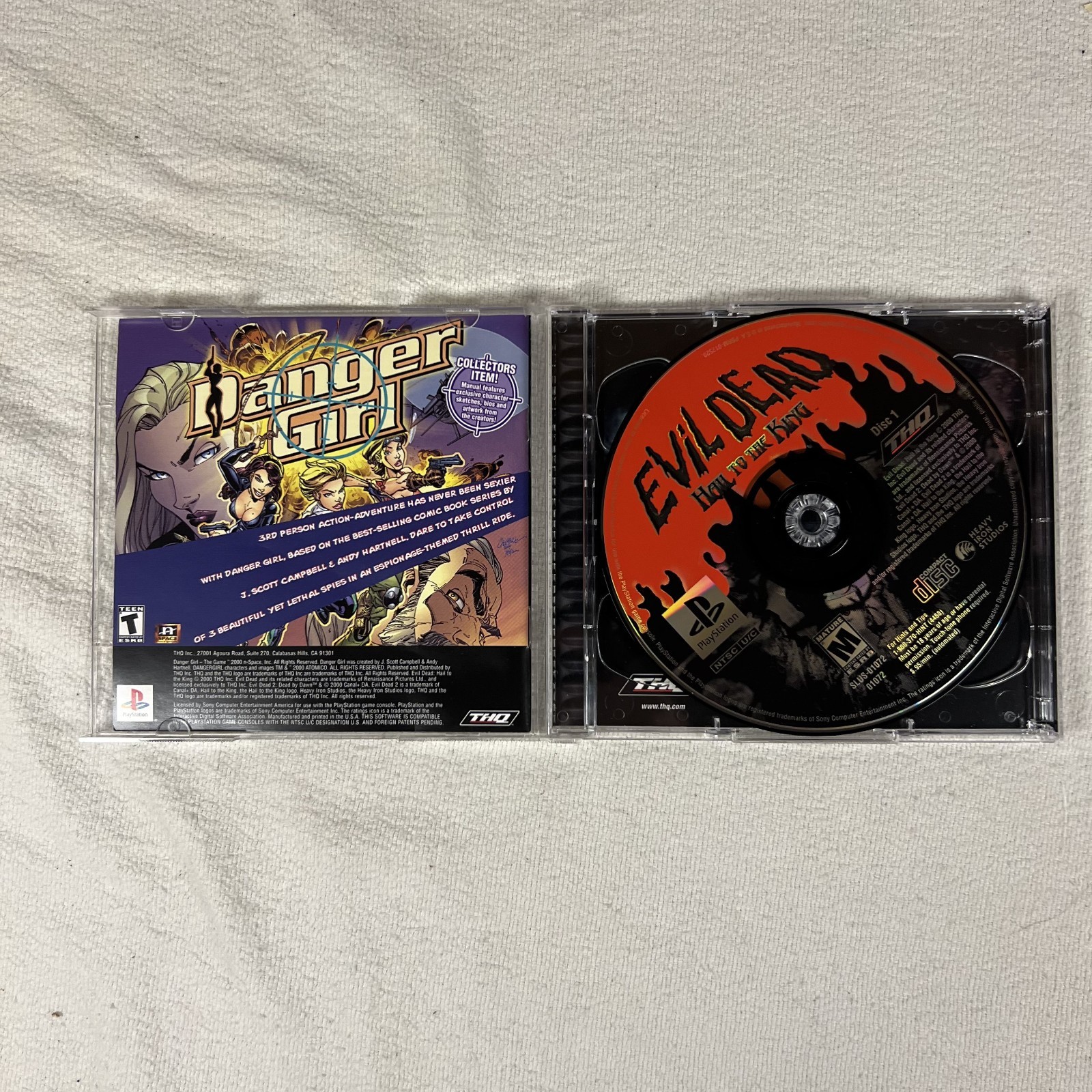 Evil Dead Hail to the King Sony PlayStation PS1 Video Game CIB Survival Horror