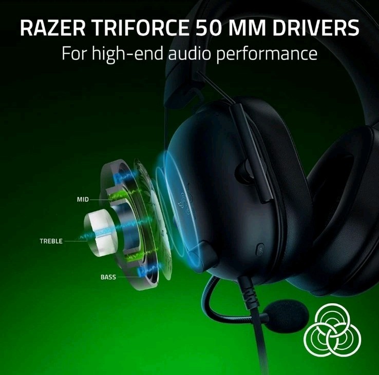 Razer BlackShark V2 X Gaming Headset Black Over-Ear PC PS4 PS5 Xbox Switch Open
