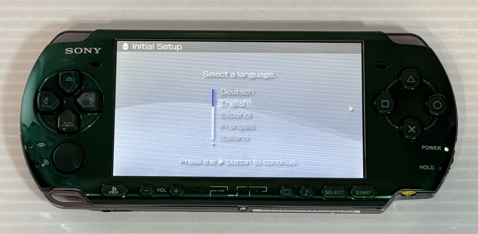 Sony PSP-3000 Console Spirited Green Rare Color in Box Region free – Very Good