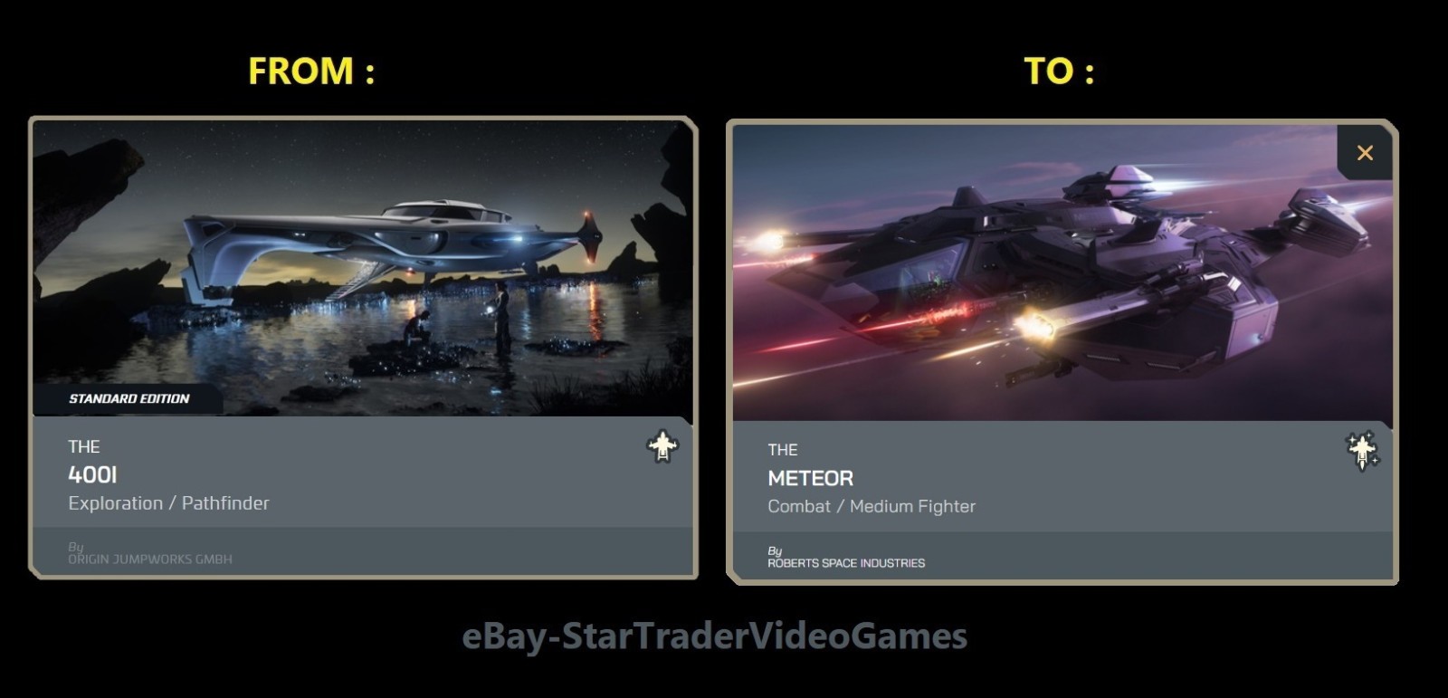 STAR CITIZEN – SHIP UPGRADE TO RSI METEOR – CCU SELECTION