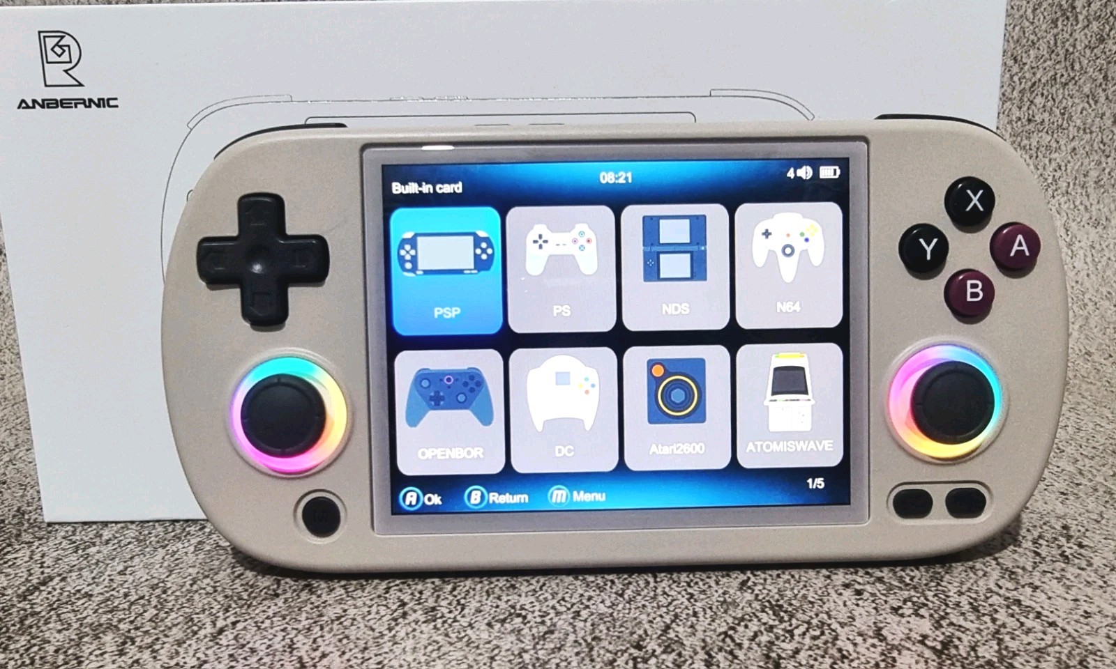 Genuine Anbernic RG40XX H Retro video game console 5k games Grey Express post