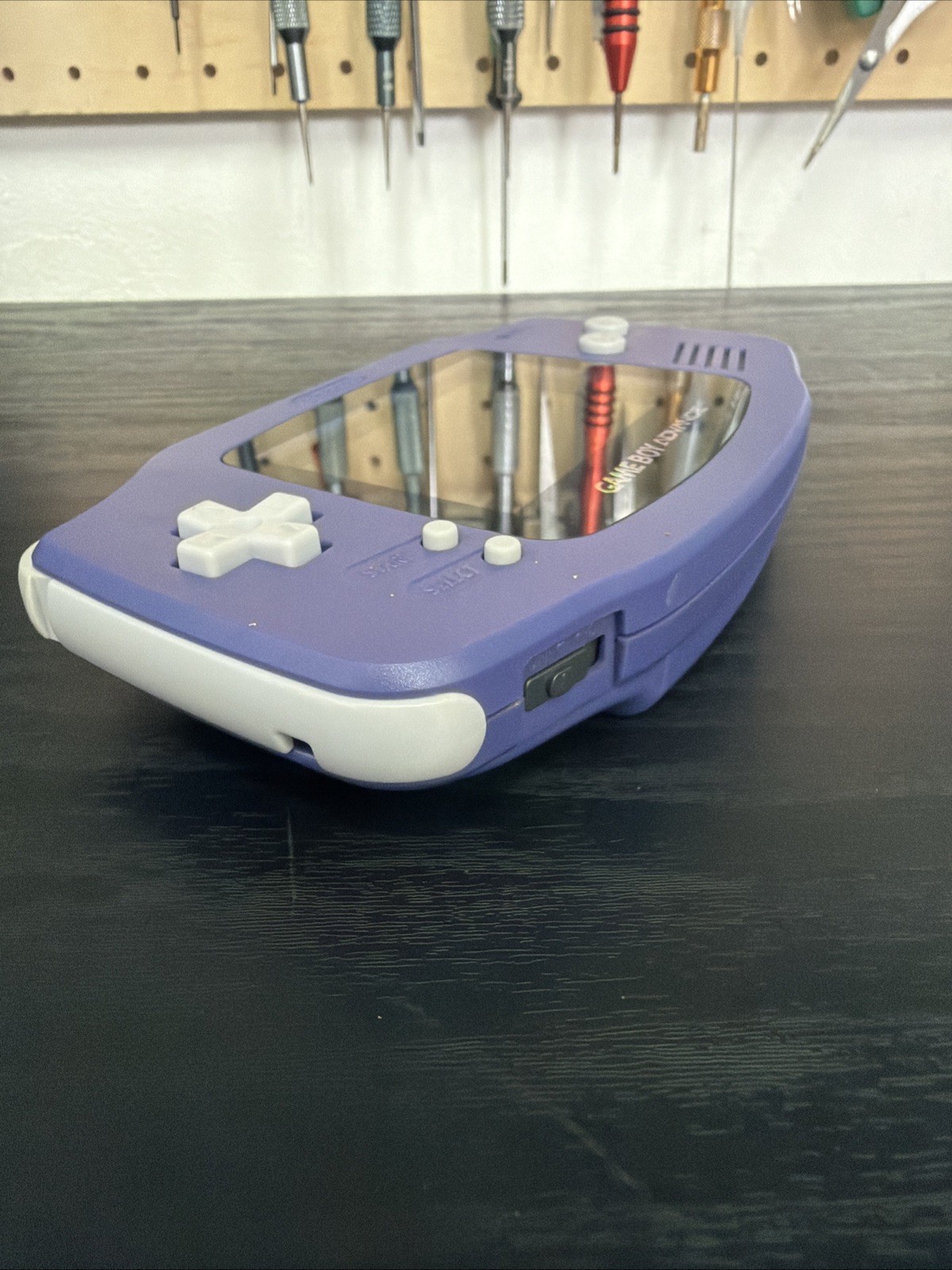 Nintendo Game Boy Advance GBA Violet Console New Screen Overhaul [#010]