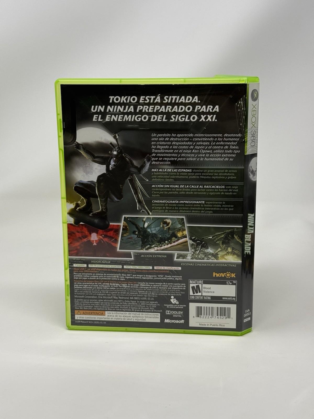 Ninja Blade Microsoft Xbox 360 Complete CIB Pristine Disc Authentic Tested Works