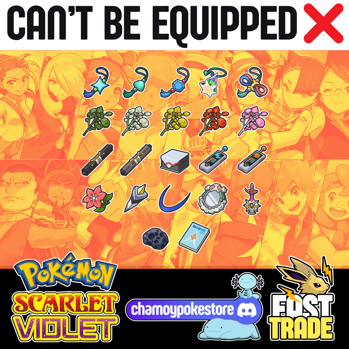ANY ITEM: ABILITY PATCH, GOLD BOTTLE CAP, MASTERBALL …✨POKEMON SCARLET VIOLET