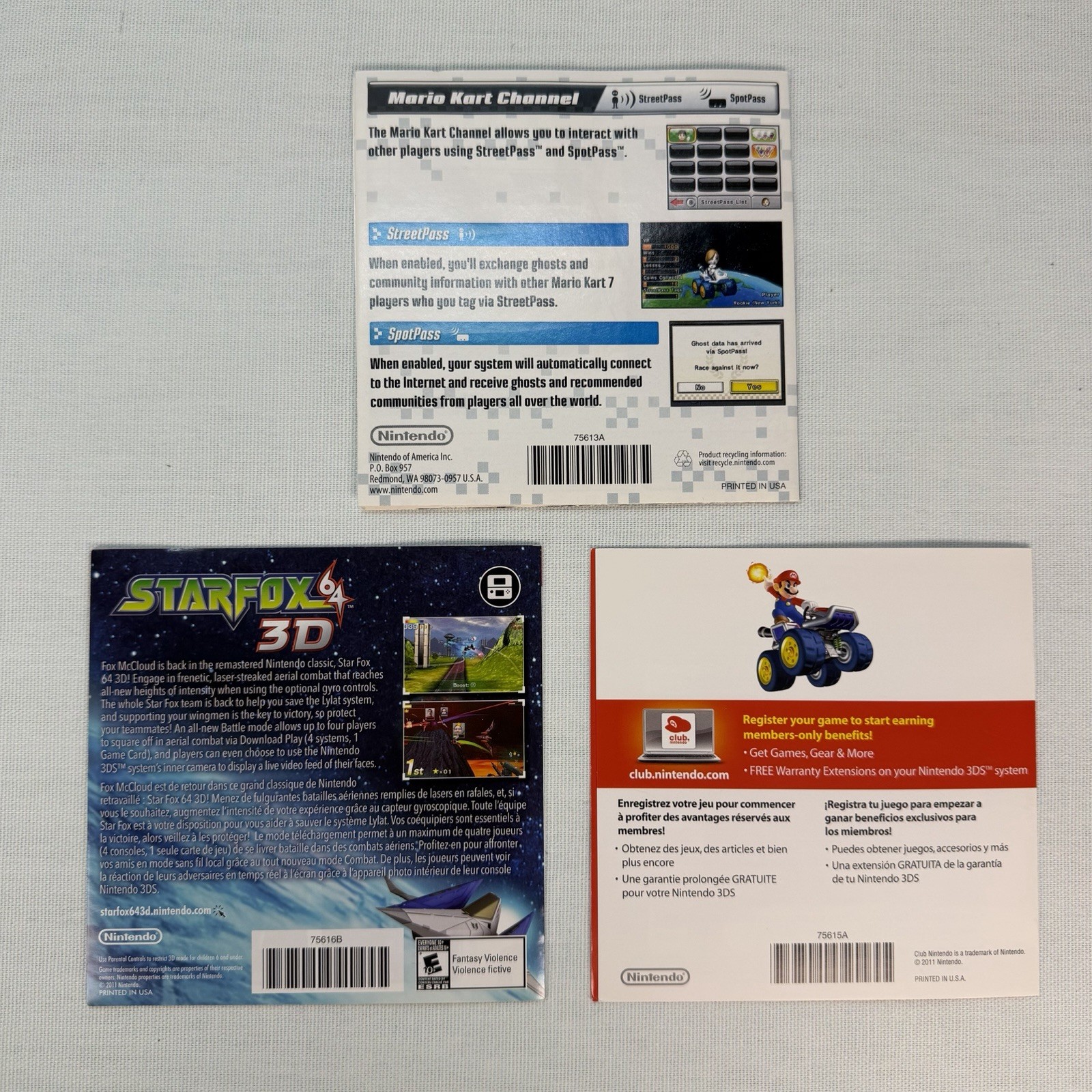 Mario Kart 7 Nintendo 3DS Case & Manual Only – No Game