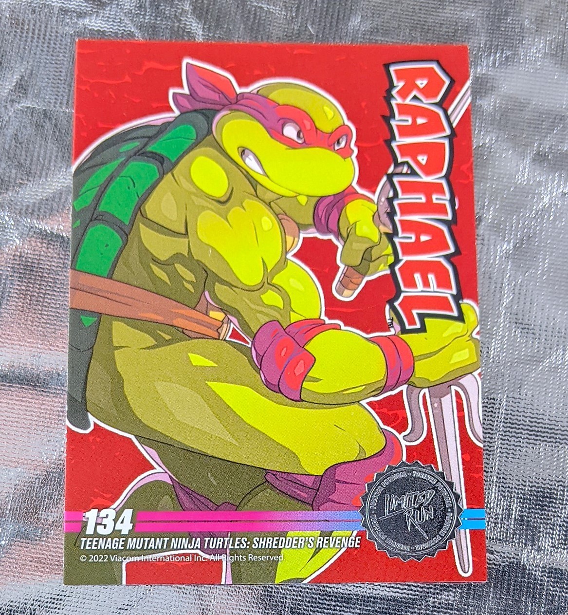 TMNT Shredder’s Revenge Raphael 134 Ninja Turtles Limited Run Games Trading Card