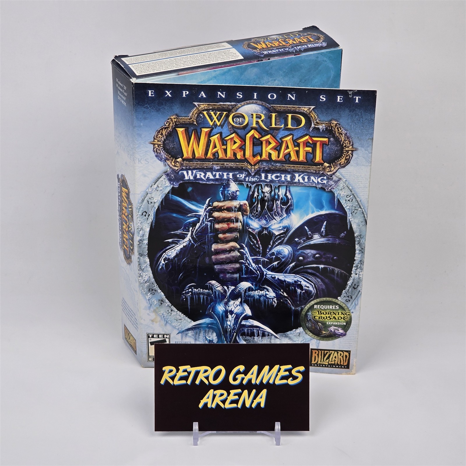 World of Warcraft: Wrath of the Lich King (PC CD-ROM) Small Box CIB with Key