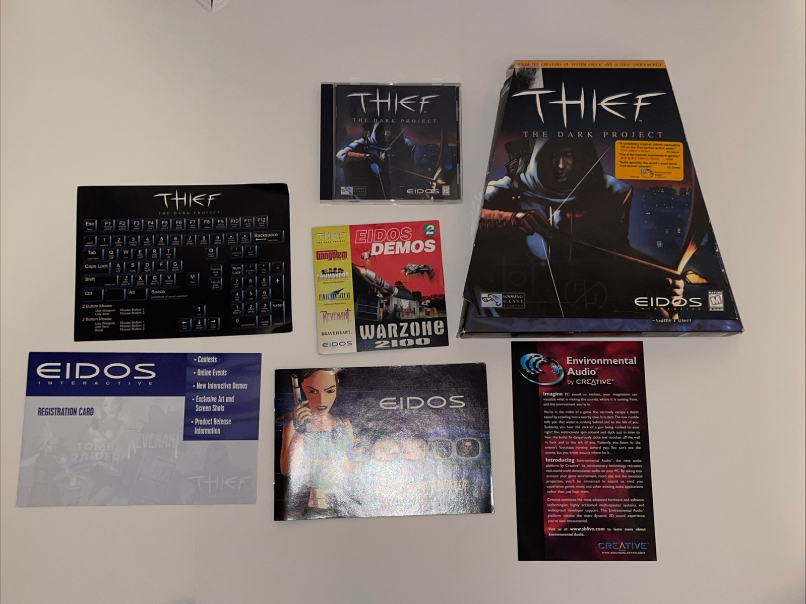 Thief Dark Project EIDOS Trapezoid Big Box PC Game W/ Demo Disk 1998