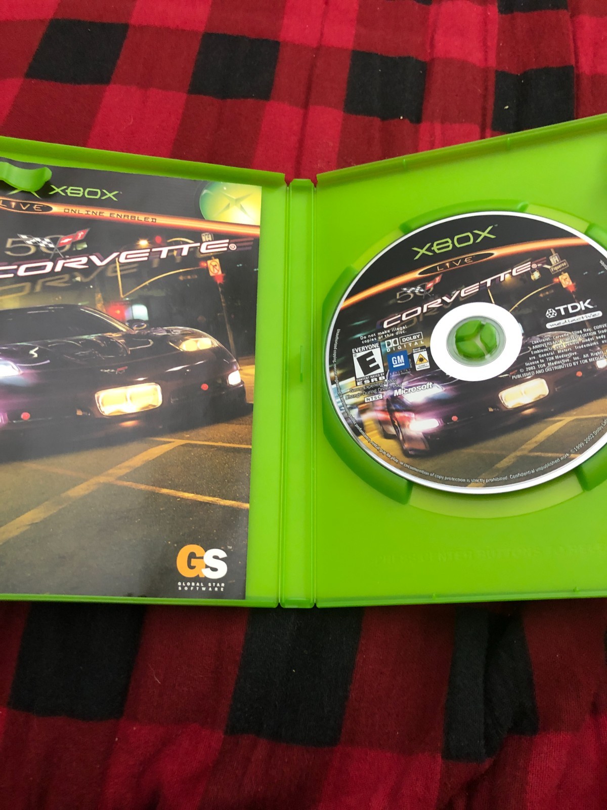 Corvette Microsoft Xbox 2004 Case Manual Disc Tested Works Great Authentic